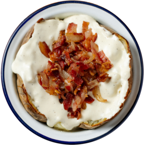 Gricia: cacio, pepper and crispy guanciale bacon