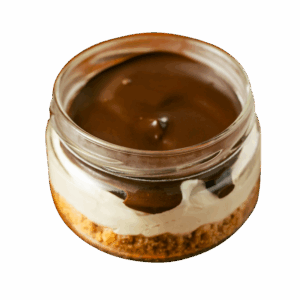 Cheesecake con crema al gianduja
