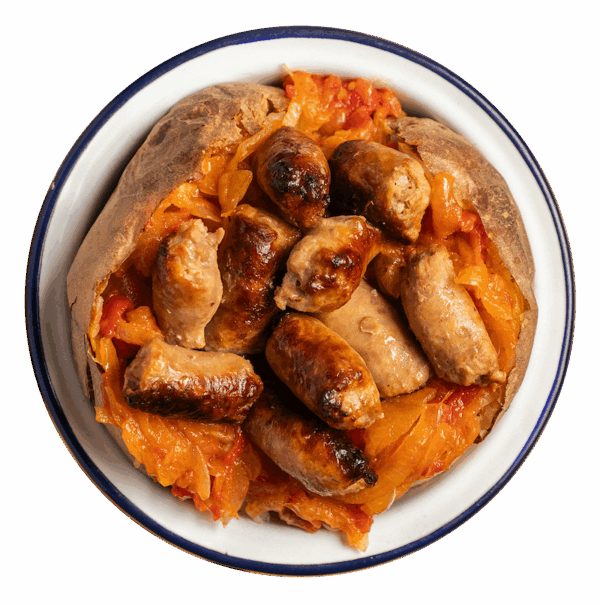 Friggione di cipolle alla bolognese con salsiccia