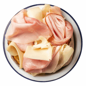 Prosciutto crudo alla brace e fontina